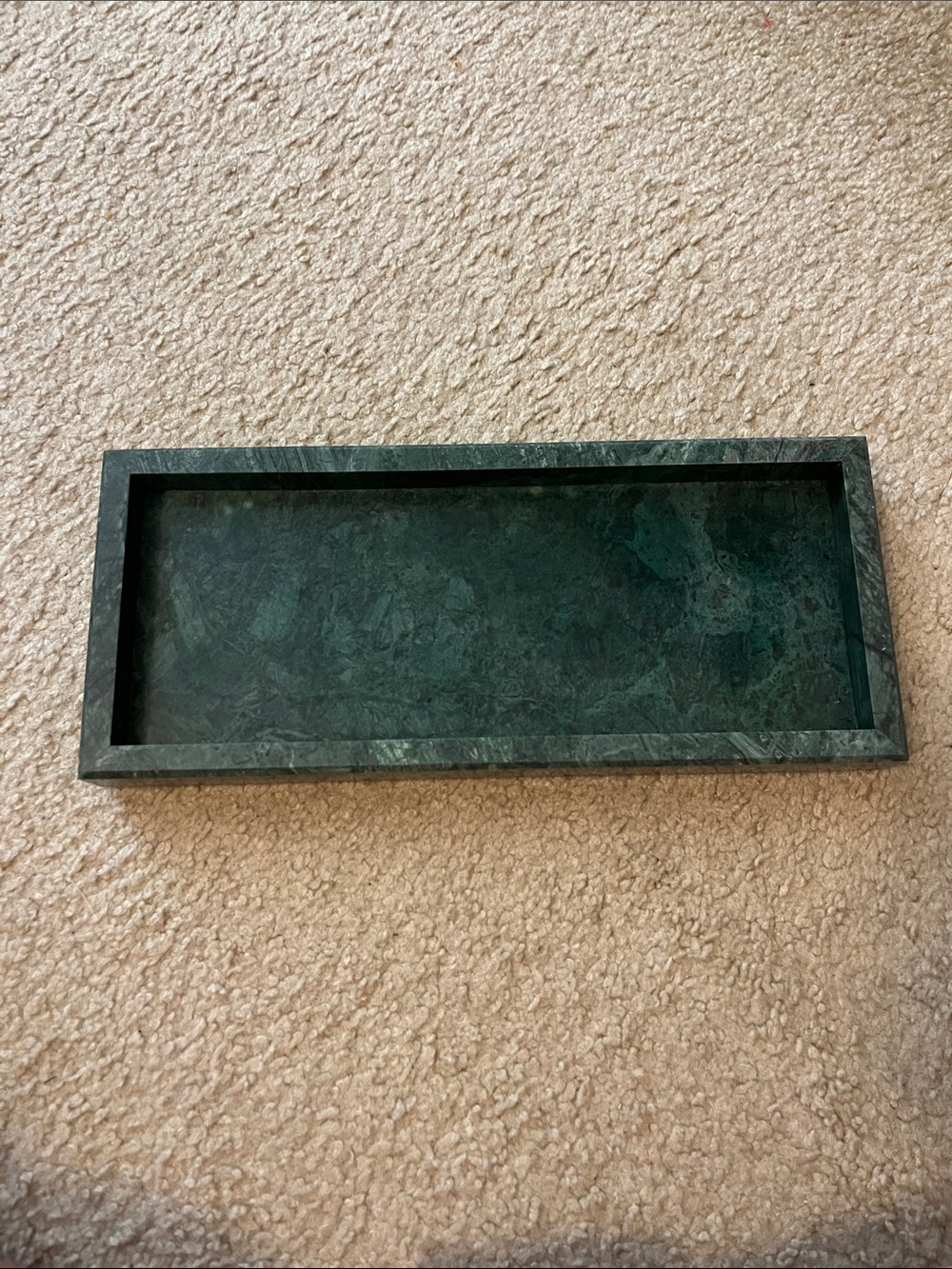 Green Marble Rectangular Vanity Tray - Home Bath